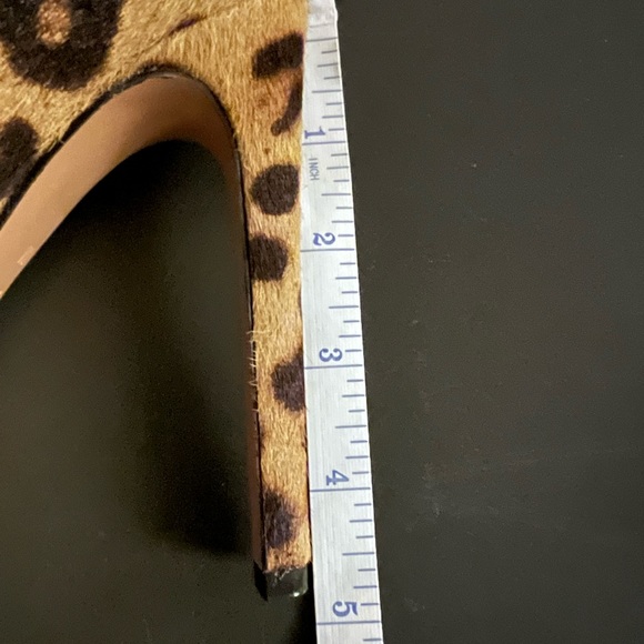 Nine West Leopard Print Calf Hair Ankle Boots - Picture 3 of 3